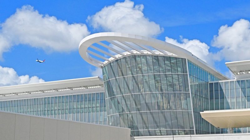Commissioning services supporting Orlando International Airport Terminal C, verifying mechanical, electrical, plumbing, fire alarm, and central utility plant systems before airport operations.