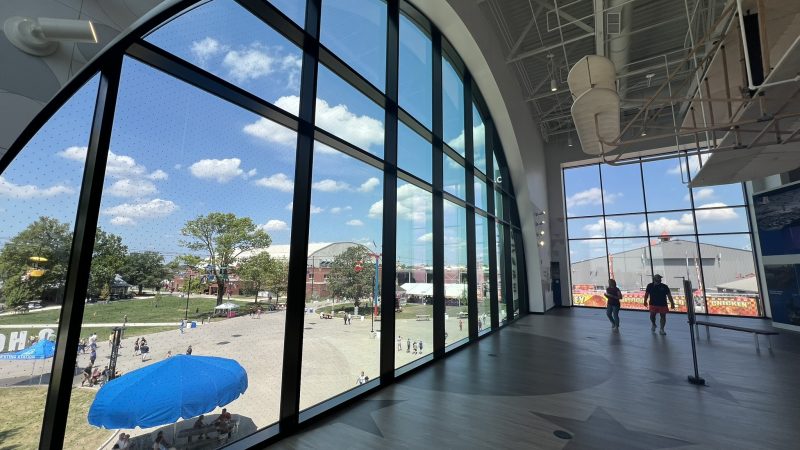 Engineering for large arched window at Ohio Showcase Building at Ohio State Fair